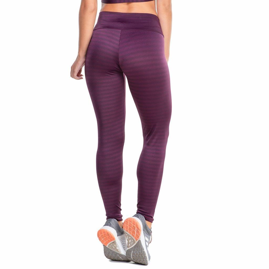 Calça Legging Duopen Texturizada com Brilho - Feminina - Foto 2