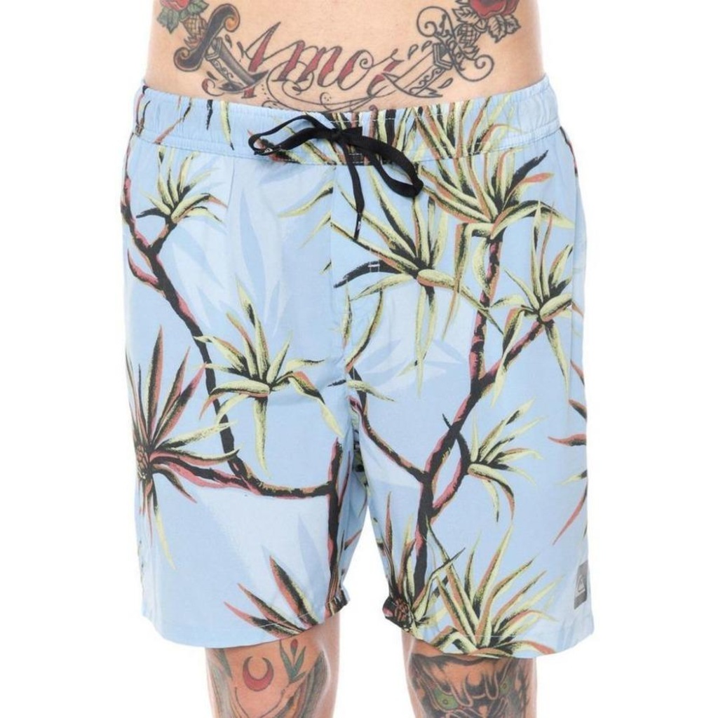Bermuda Quiksilver Boardshort Salty Palms Volley 18 - Masculina - Foto 1