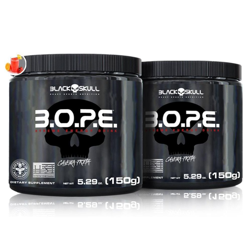 2x Pré Treino Black Skull BOPE - Limão - 150g - Foto 1