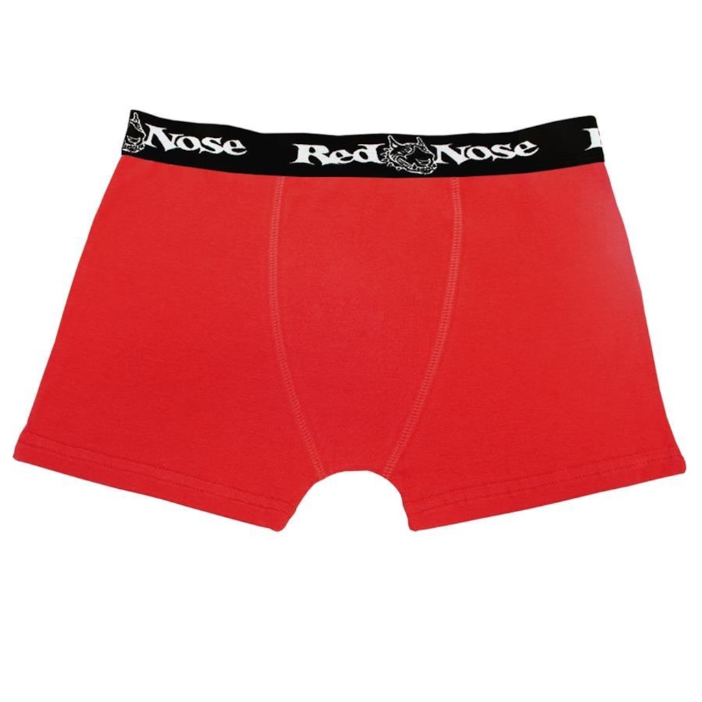 Kit de Cuecas Boxer Red Nose Cotton - 10 Unidades - Adulto - Foto 1