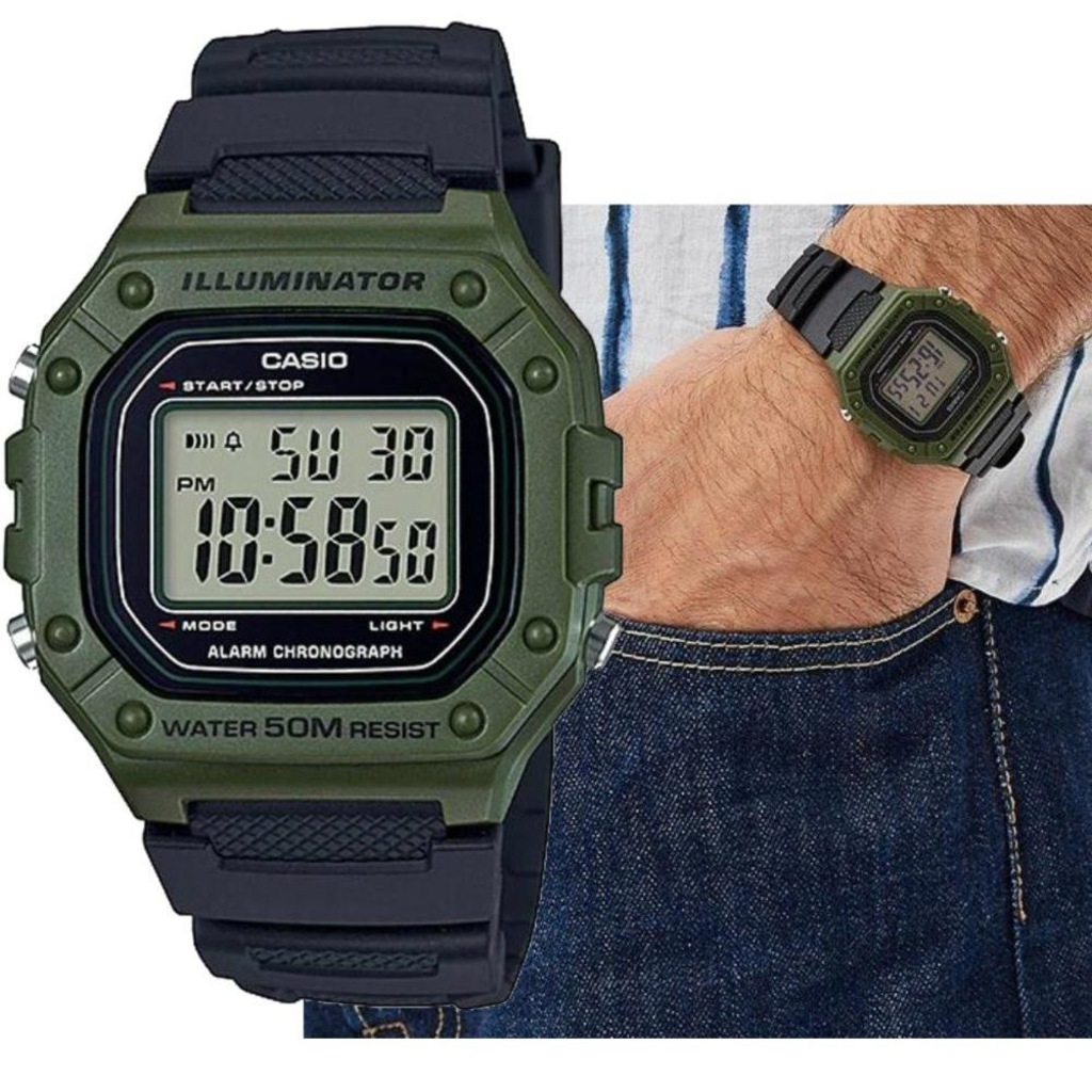 Relógio Cásio W-218H-3AVDF - Masculino - Foto 1