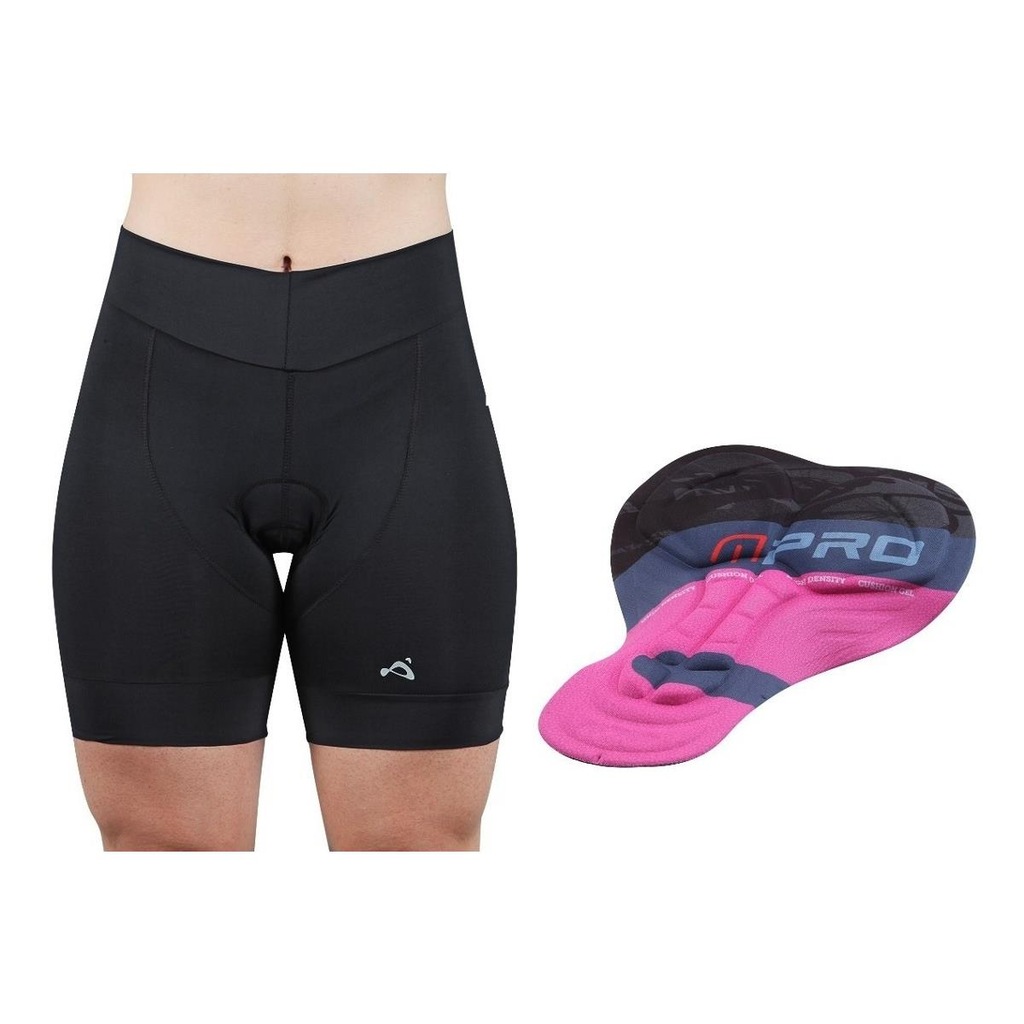 Bermuda de Ciclismo Cycle7 Forro Mpro Gel - Feminina - Foto 1