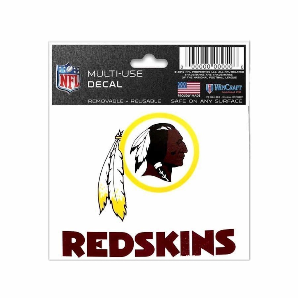 Adesivo Multi-Uso NFL Washington Redskins - 8x10