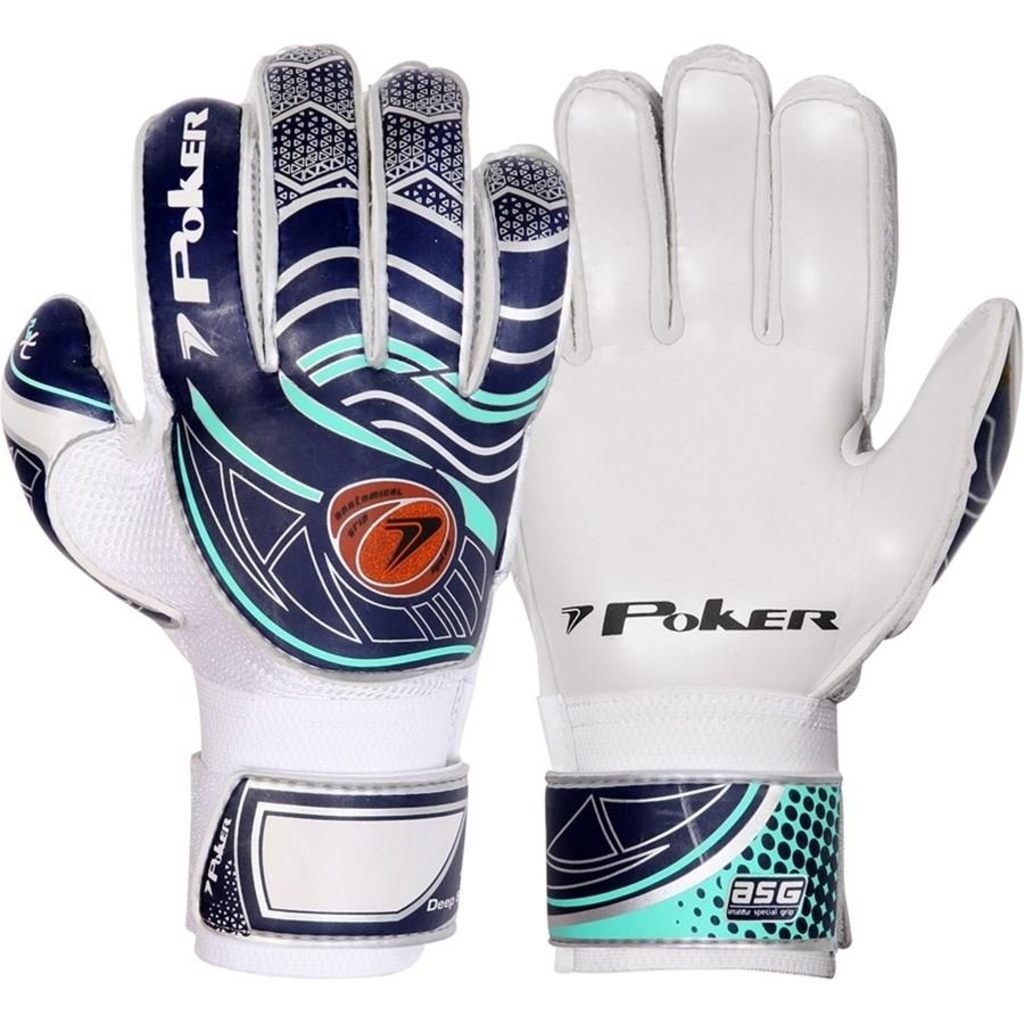 Luvas de Goleiro Poker Deep 8 Semi - Adulto - Foto 1