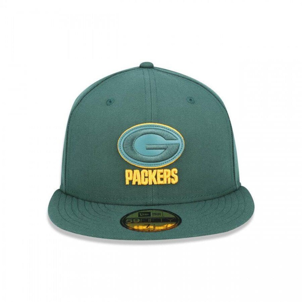 Boné Aba Reta New Era 59Fifty NFL Green Bay Packers - Fechado - Adulto - Foto 1