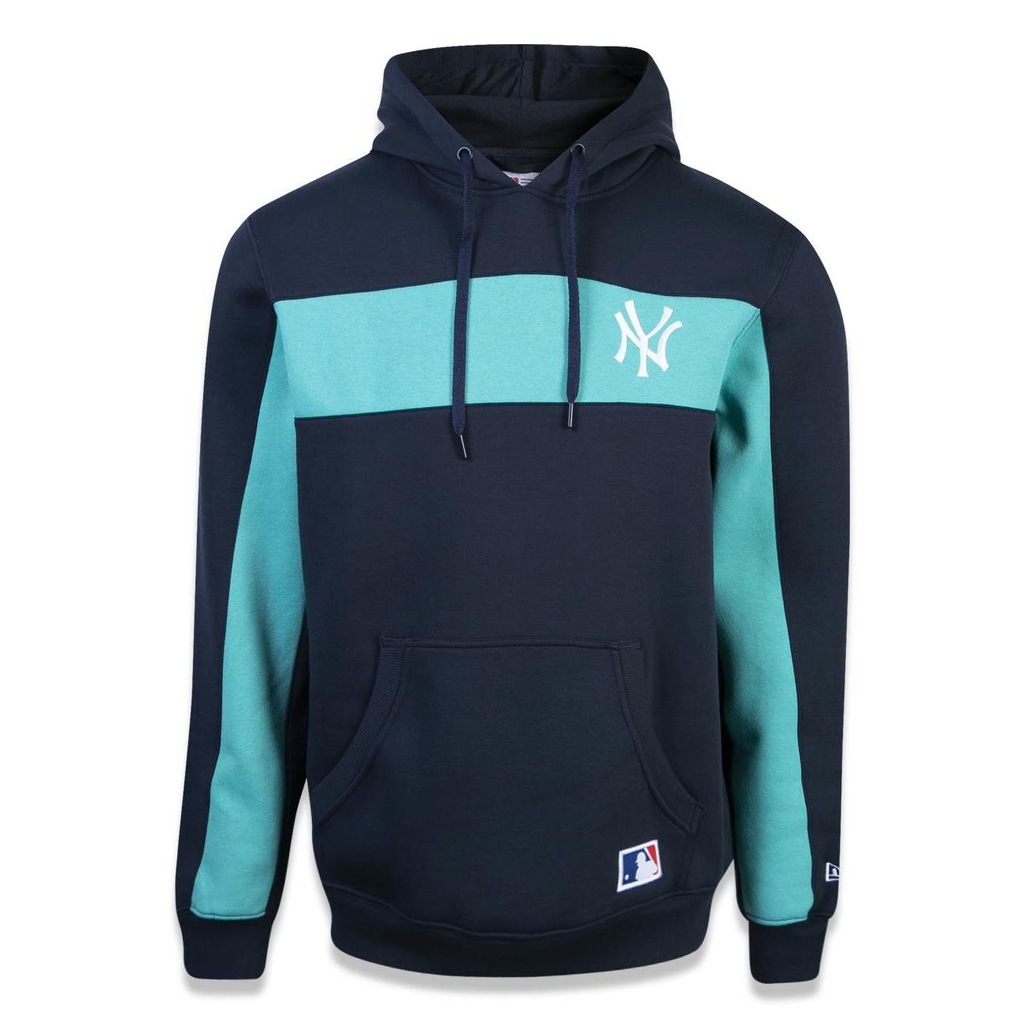 Blusão de Moletom com Capuz New Era MLB New York Yankees Logo Team - Masculina - Foto 1