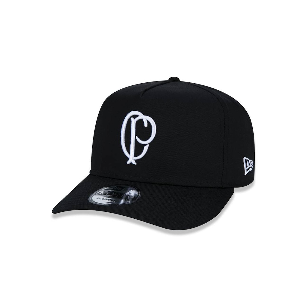 Boné Aba Curva New Era 9Forty A-Frame Corinthians Futebol Strapback - Adulto