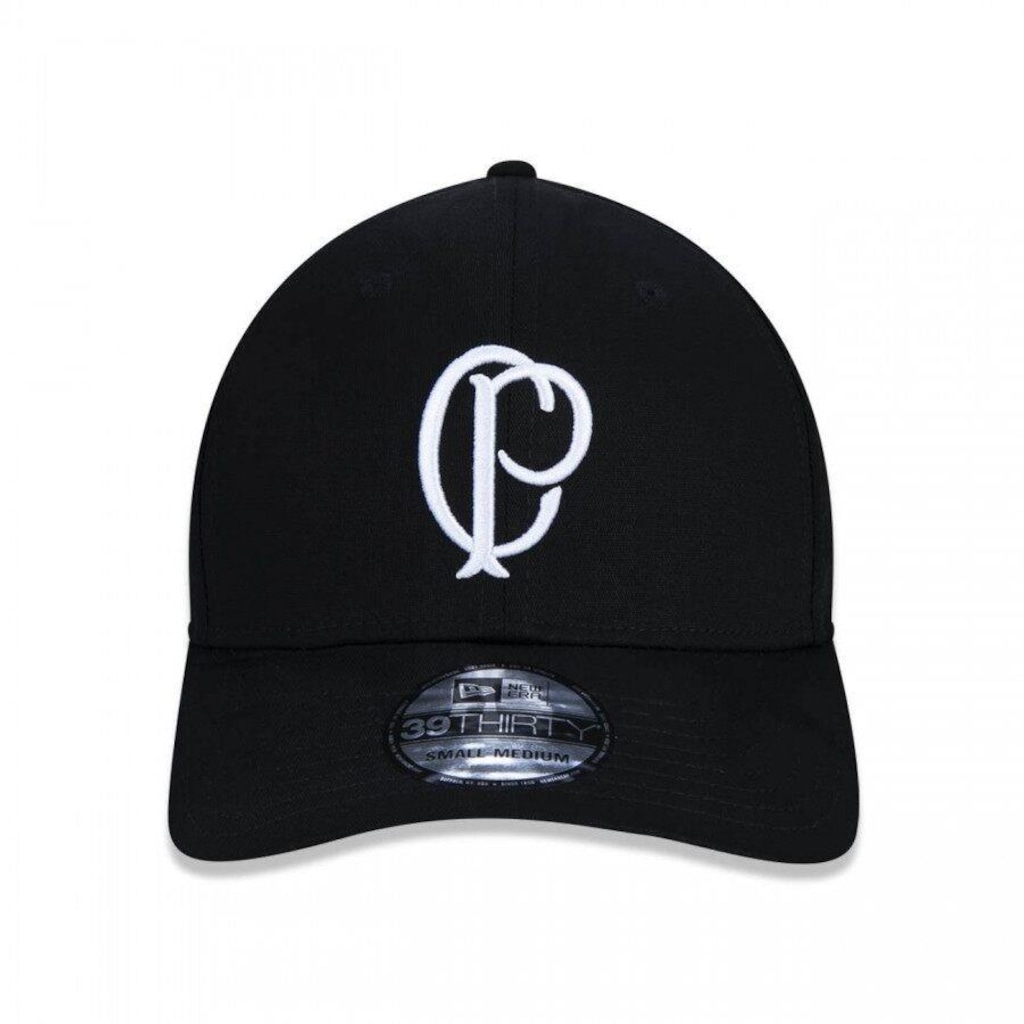 Boné Aba Curva New Era 39Thirty Corinthians Futebol - Fechado - Adulto