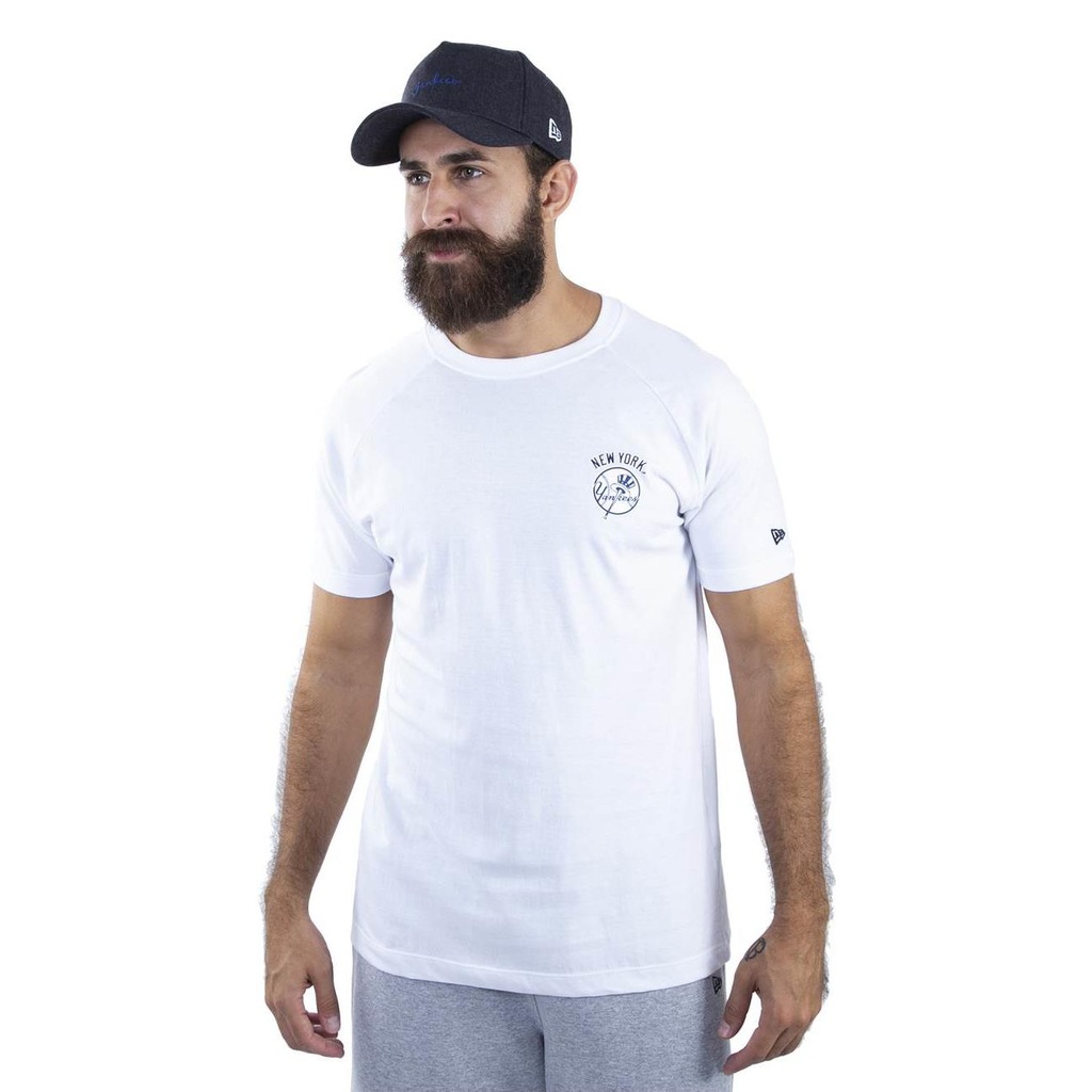 Camiseta New Era Raglan MLB New York Yankees Fashion Icon Classic - Masculina - Foto 1