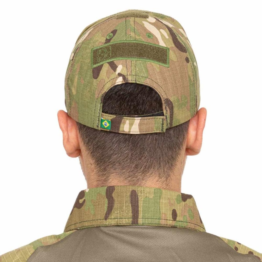 Boné Tático Fox Boy Rip Stop Multicam - Strapback - Adulto - Foto 4