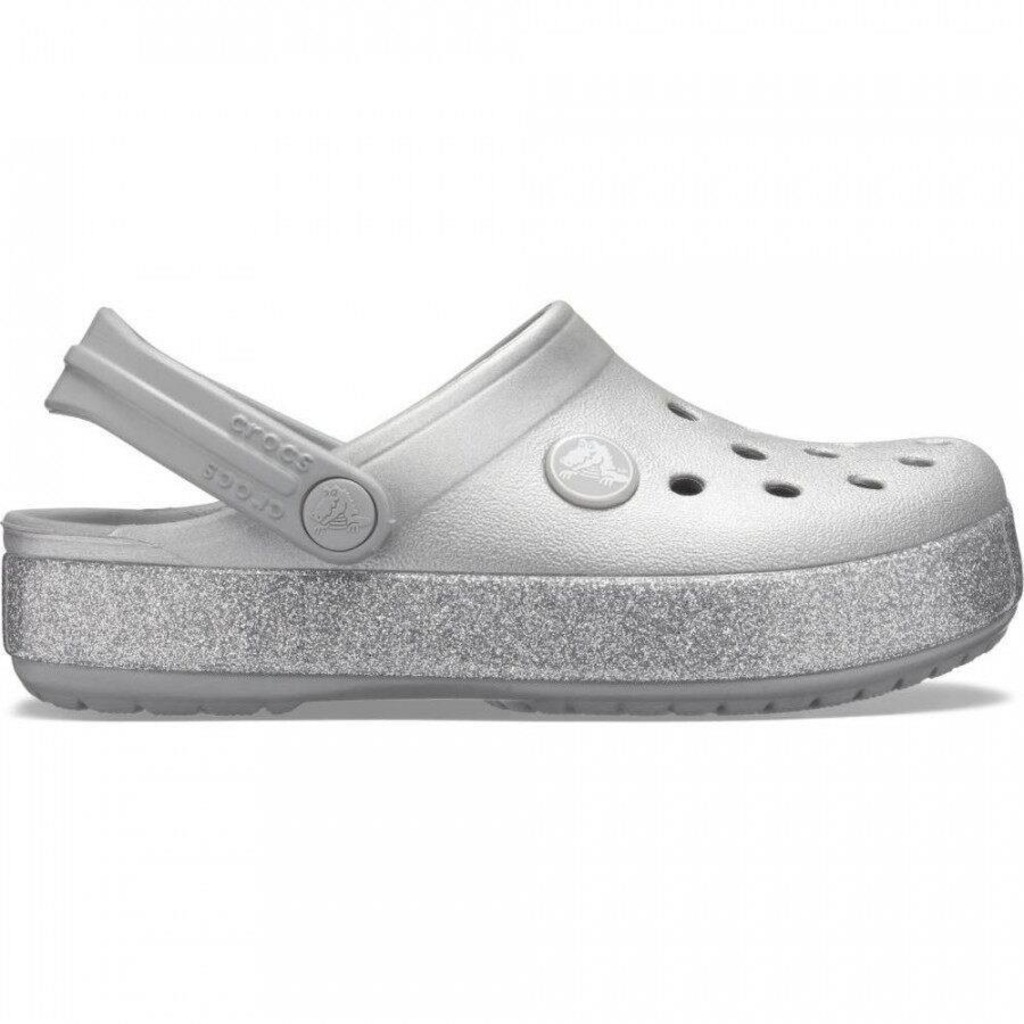 Sandália Crocs Crocsband Glitter Clog K - Infantil - Foto 1