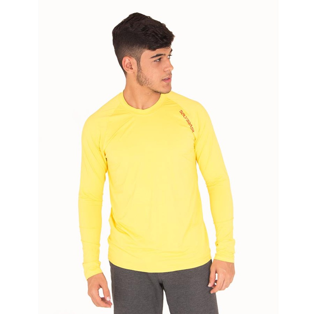 Camisa Manga Longa Raglan Colors Uv - Masculina - Foto 1