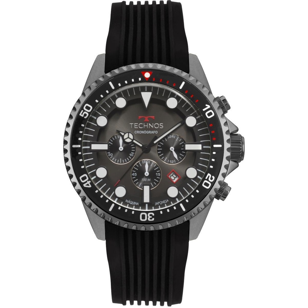 Relógio Technos Symaster JS25CC/8P 48mm Silicone - Masculino - Foto 1