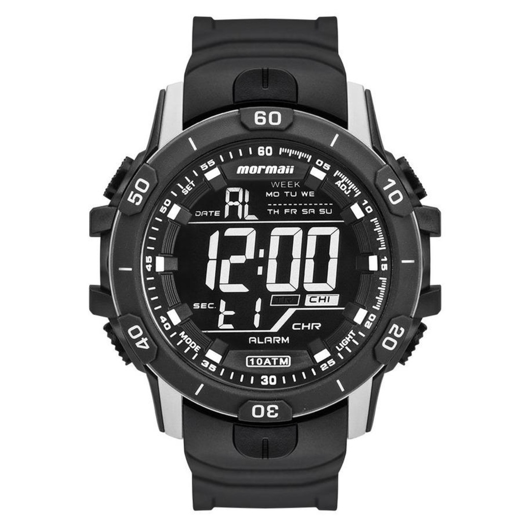 Relógio Digital Mormaii Action prata mo3690aa/8c - Adulto - Foto 1
