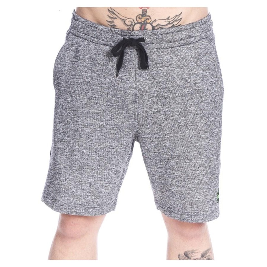 Bermuda de Moletom Long Island Grafite - Masculina - Foto 1
