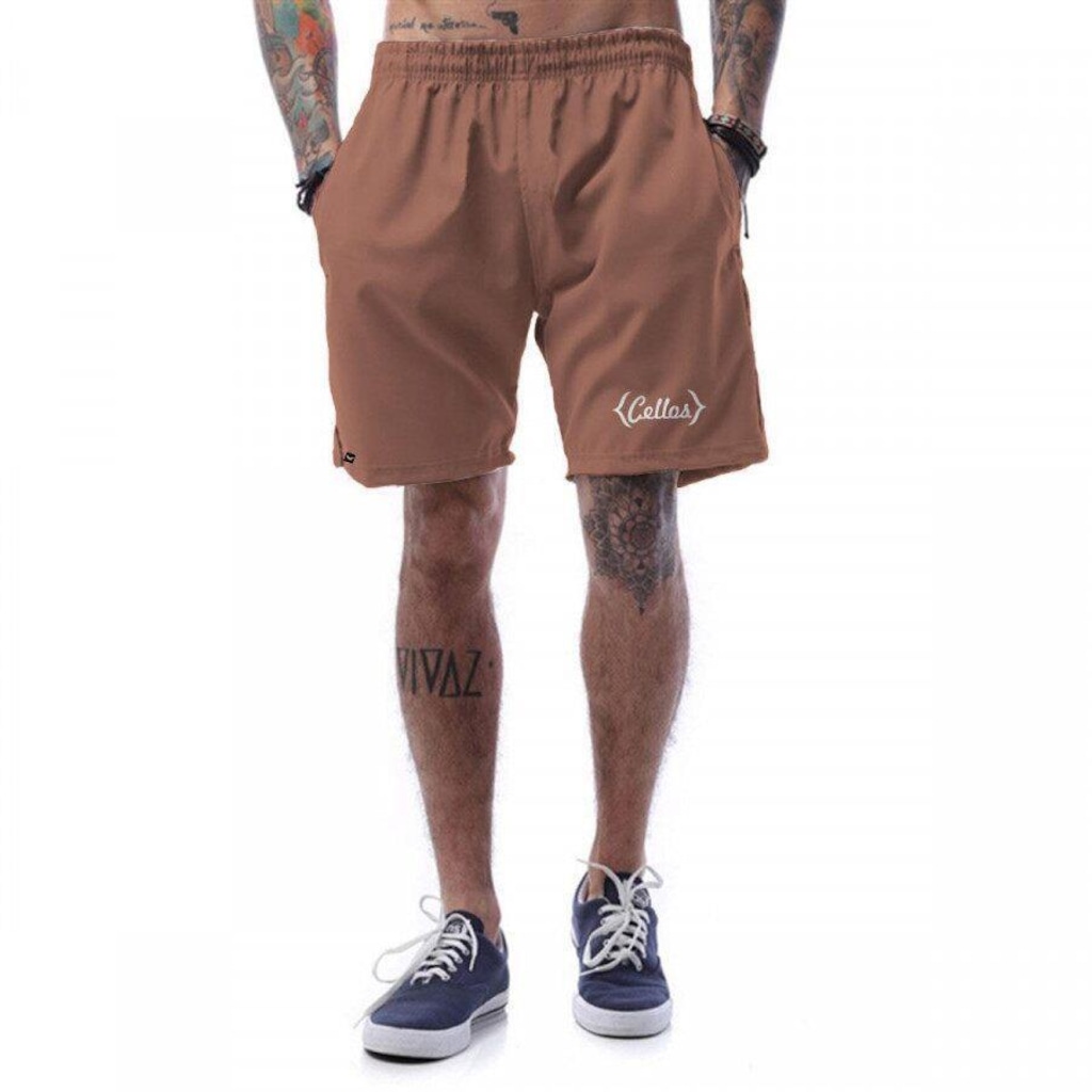 Bermuda Cellos em Tactel Retro Premium - Masculina - Foto 1