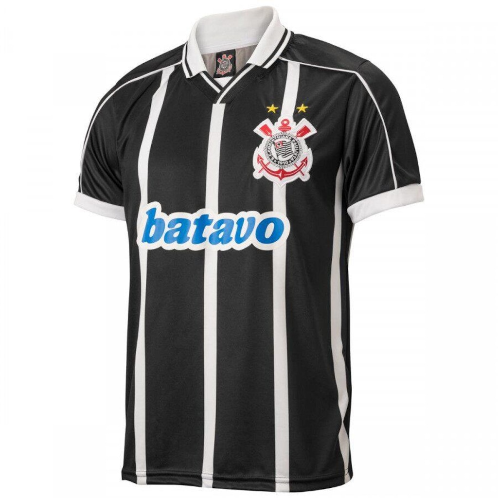 Camisa do Corinthians Retrô Gol Brasileiro 1999 Uniforme II - Masculina - Foto 1