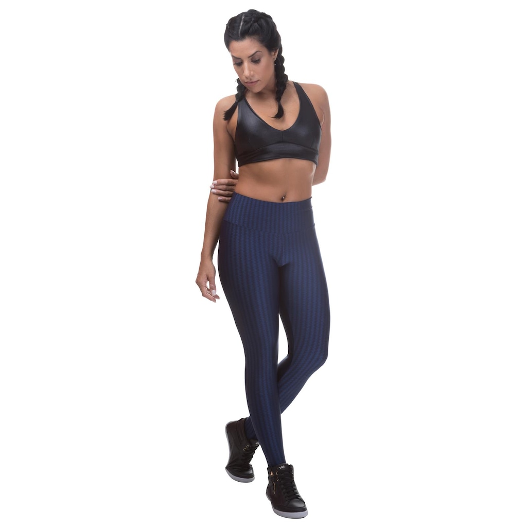 Calça Legging Miss Blessed Premium 3D Poliamida - Feminina - Foto 1