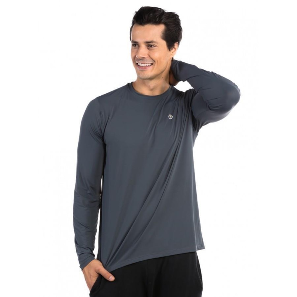 Imagem 2 do produto Camiseta Manga Longa UV Proteção Extreme UV Solar Ice 3D - Masculina