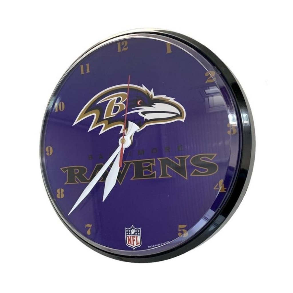 Relógio de Parede NFL Baltimore Ravens - 32cm