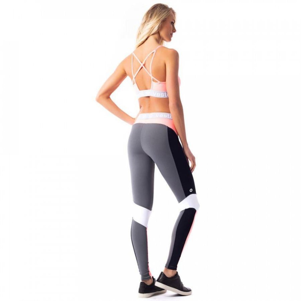 Calça Legging Fusô Vestem Turmalina Grafite - Feminina - Foto 4