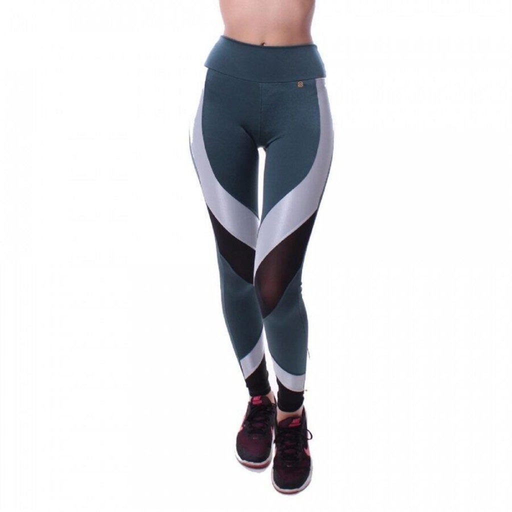 Calça Legging Simony Lingerie  Fitness Atlanta Multicolor - Foto 1