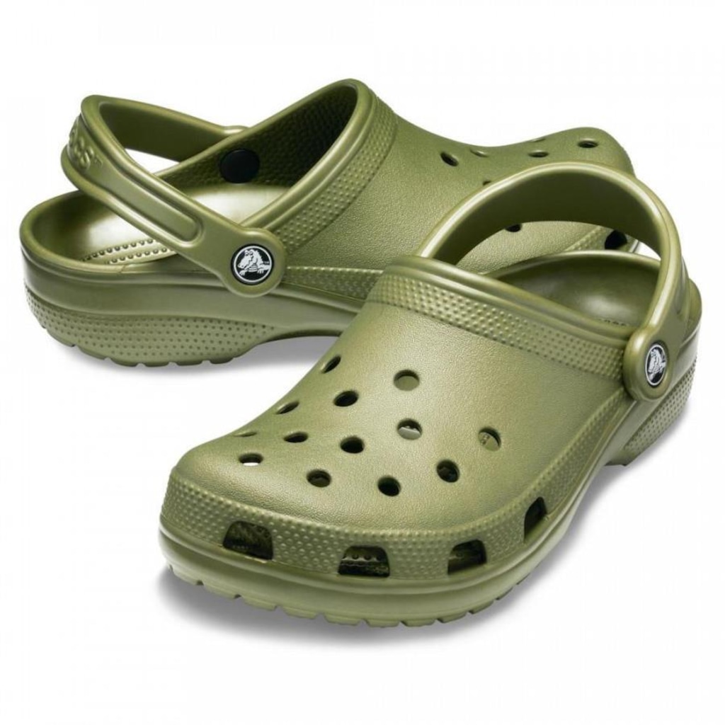 Sandália Crocs Classic Clog Army - Masculino - Foto 1