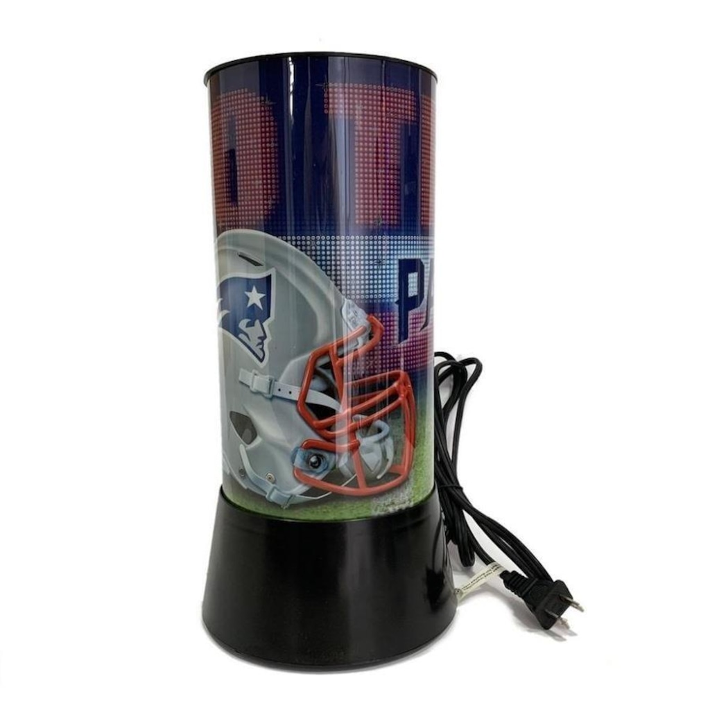 Luminária Rotativa NFL New England Patriots 30cm - 120V