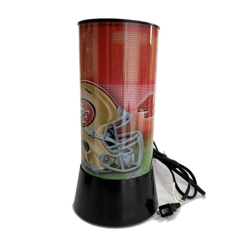 Luminária Rotativa NFL San Francisco 49ers 30cm - 120V