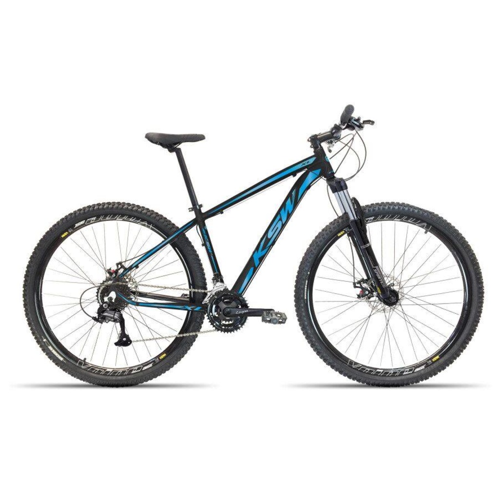 Bicicleta KSW - Aro 29 - Freio Hidráulico - Kit Câmbio Shimano Altus - Suspensão com Trava - Quadro Aluminio KSW Modelo XL - 27 Marchas - Foto 1