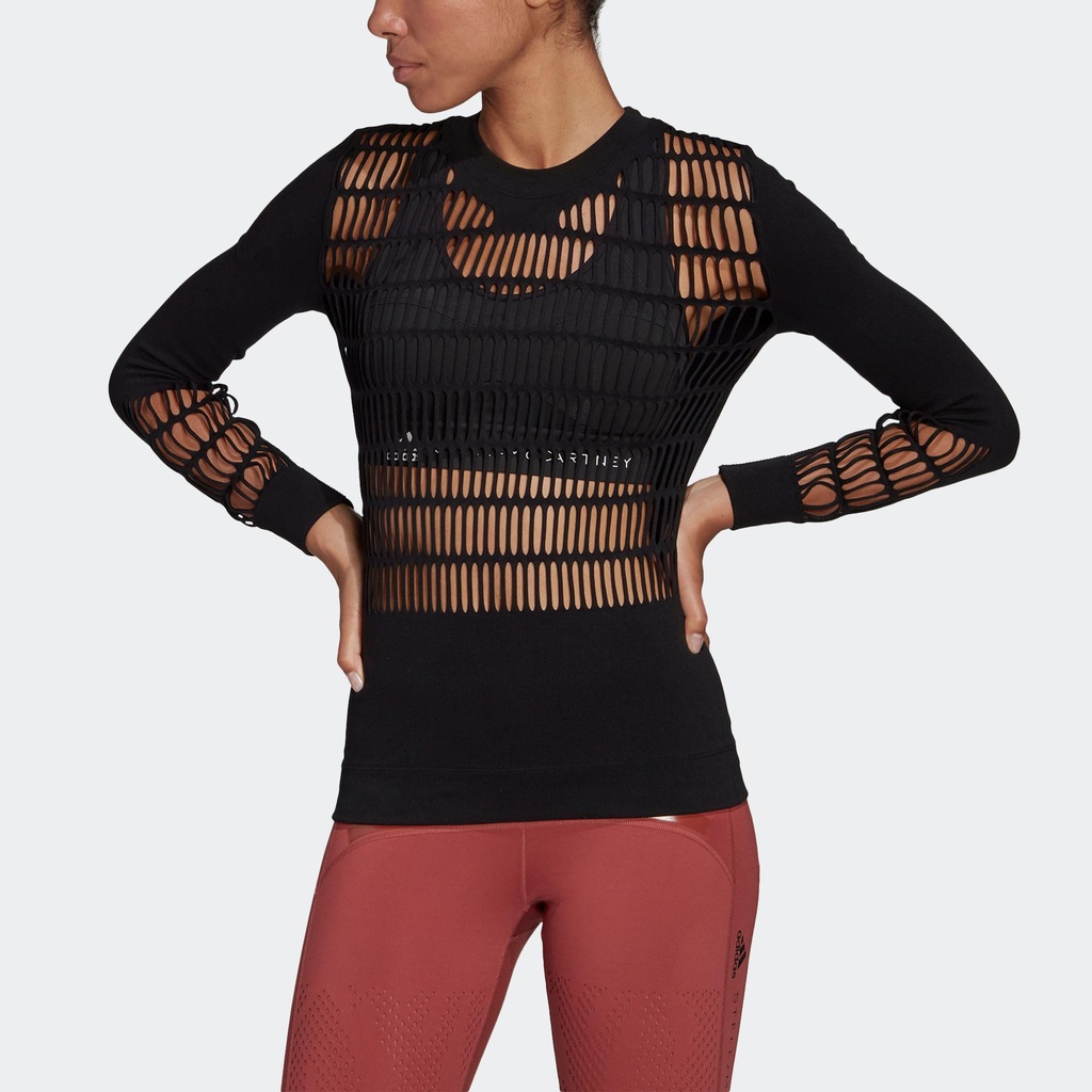 Camiseta de Manga Longa adidas Warp Knit - Feminina - Foto 4