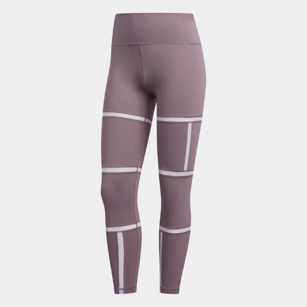 Calça Legging adidas Longa Mesh Believe This 2.0 Geo - Feminina - Foto 1