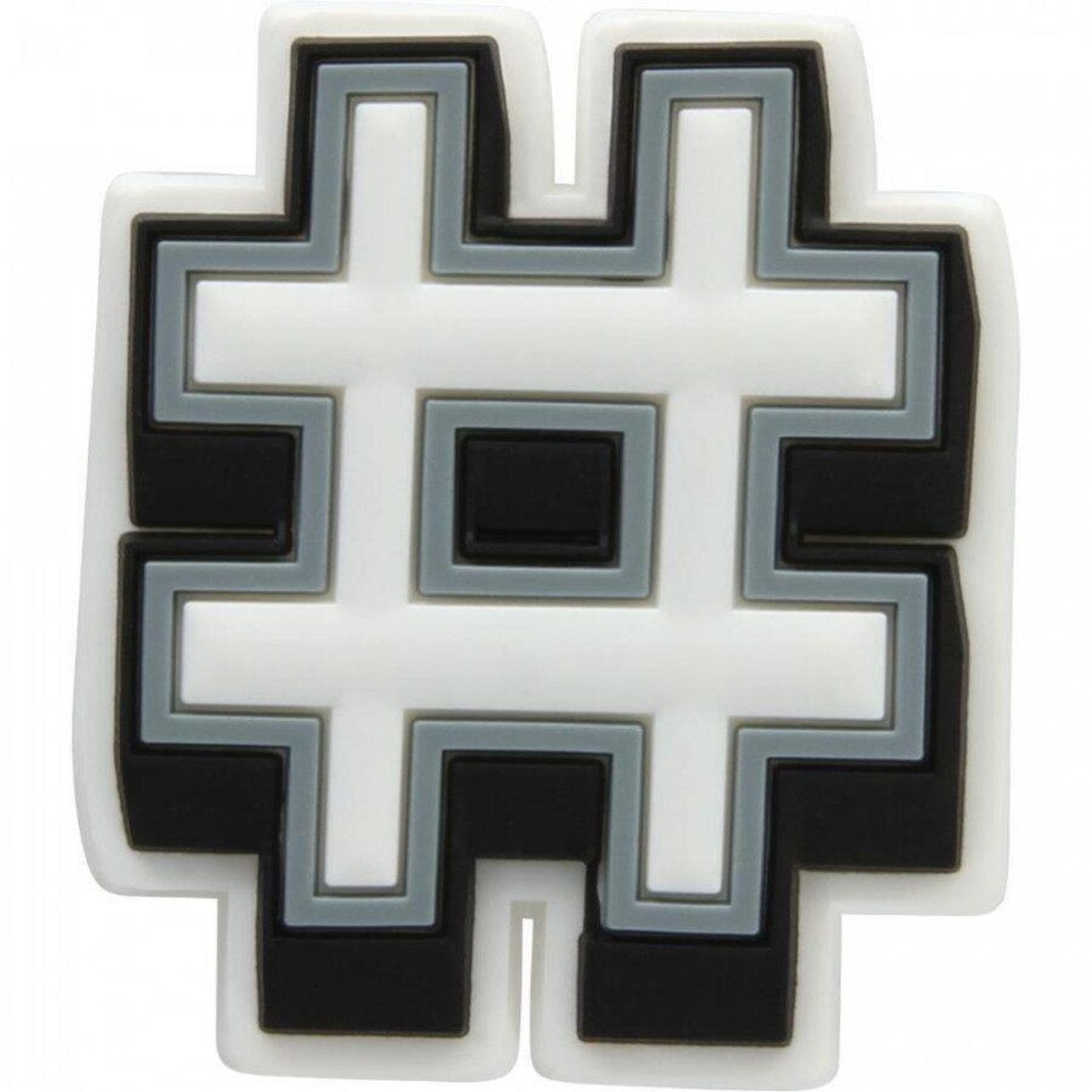 Jibbitz Crocs Hashtag