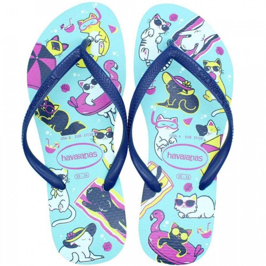 Chinelo Havaianas Slim Pets - Feminino - Foto 1