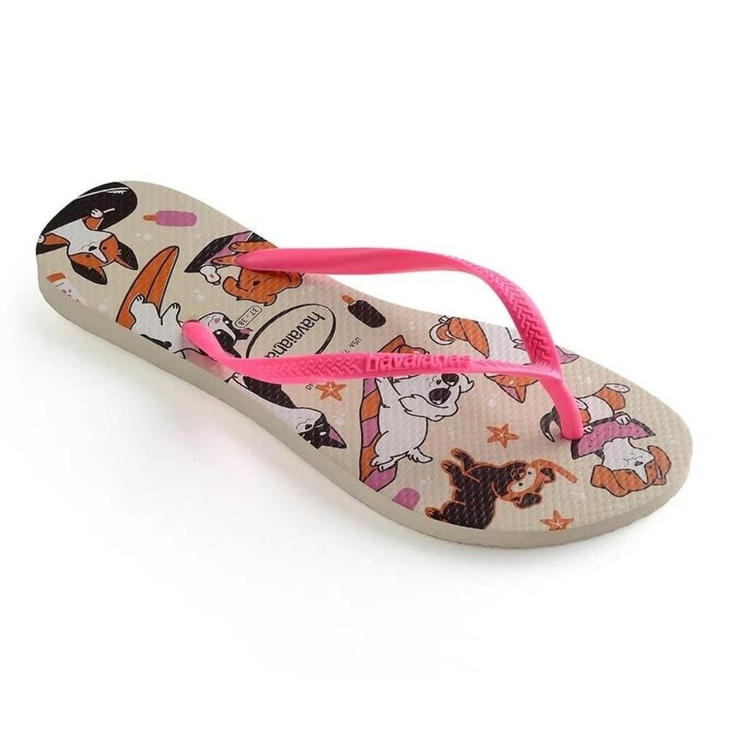 Chinelo Havaianas Slim Pets - Feminino - Foto 1
