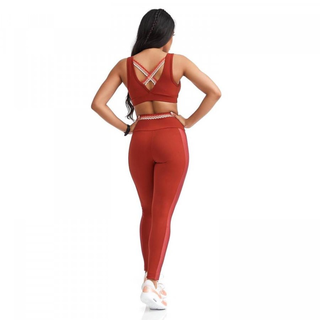 Calça Legging Caju Brasil NZ Braid - Adulto - Foto 4