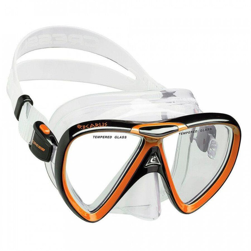 Kit de Mergulho: Máscara + Snorkel Cressi & Ikarus Semi Dry - Adulto - Foto 2