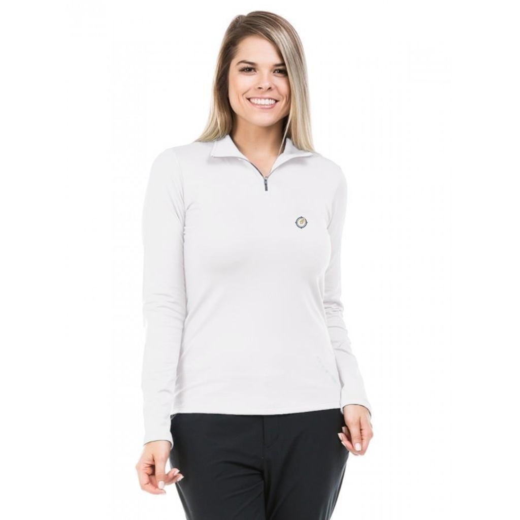 Camisa Térmica Extreme UV para Frio  Gola Alta com Proteção Solar  - Feminina