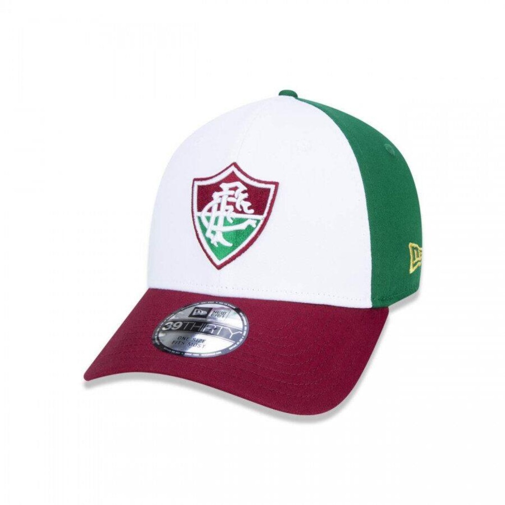 Boné Aba Curva New Era 39Thirty Fluminense Futebol Basic Escuro - Fechado - Adulto