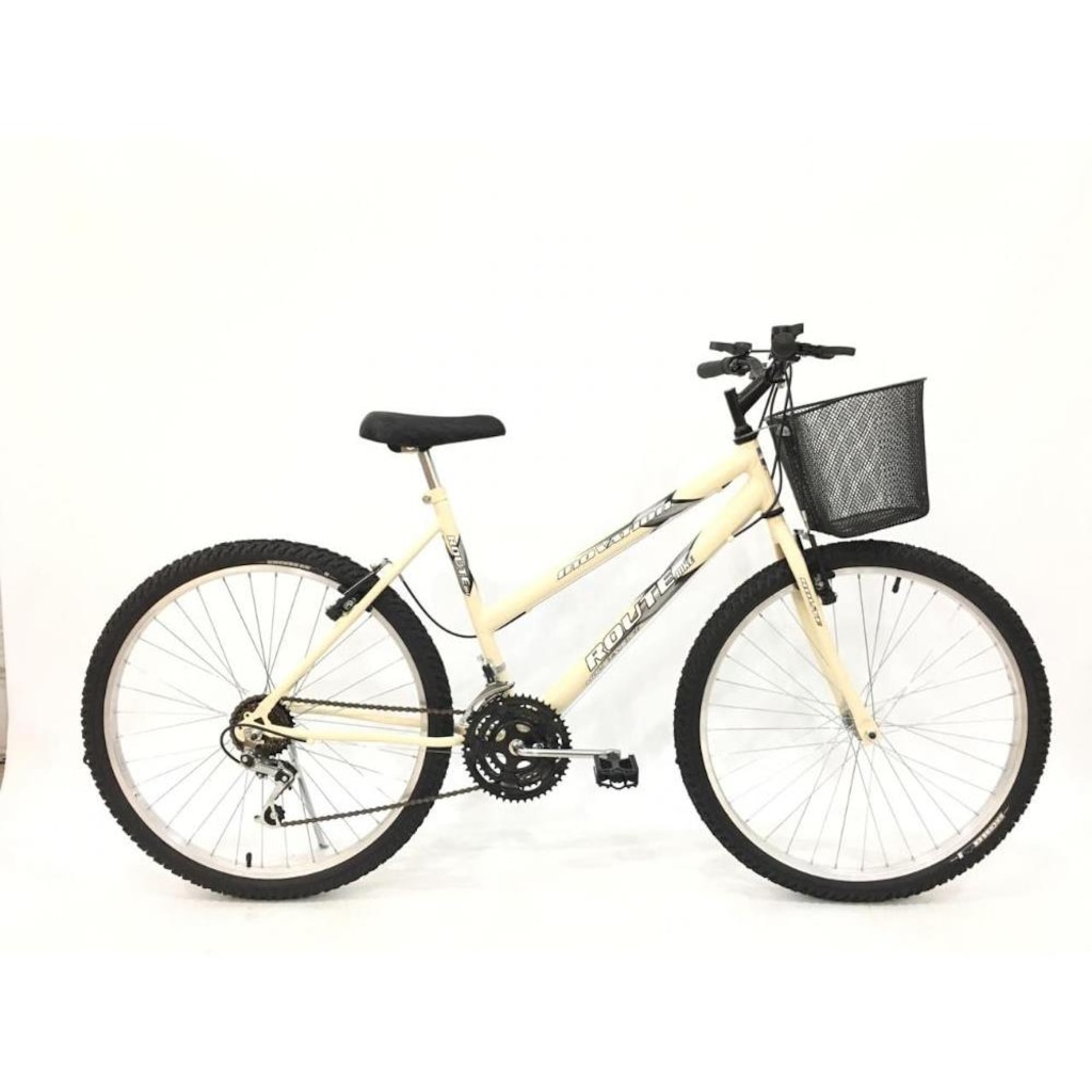 Bicicleta Route Bike - Aro 26 - Freios V-brake - Câmbio Importado - 18 Marchas - Feminina - Foto 1