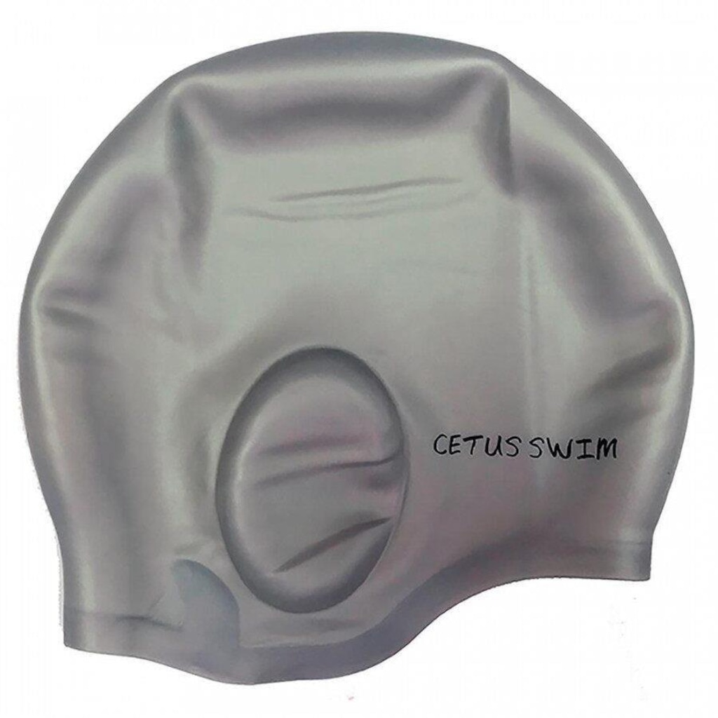 Touca Natação Cetus Cobre Orelha - Adulto - Foto 1
