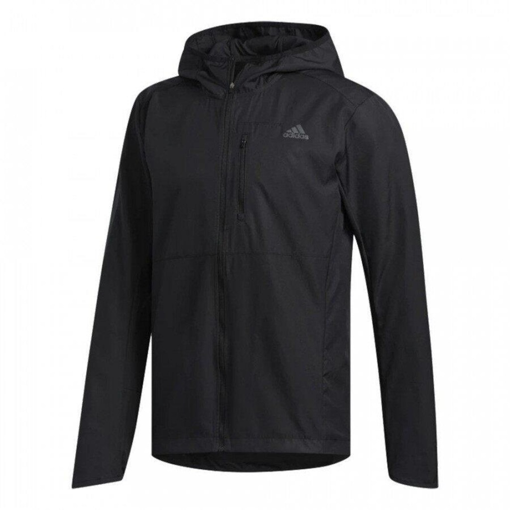Jaqueta Corta Vento com Capuz adidas Own The Run - Masculina - Foto 1