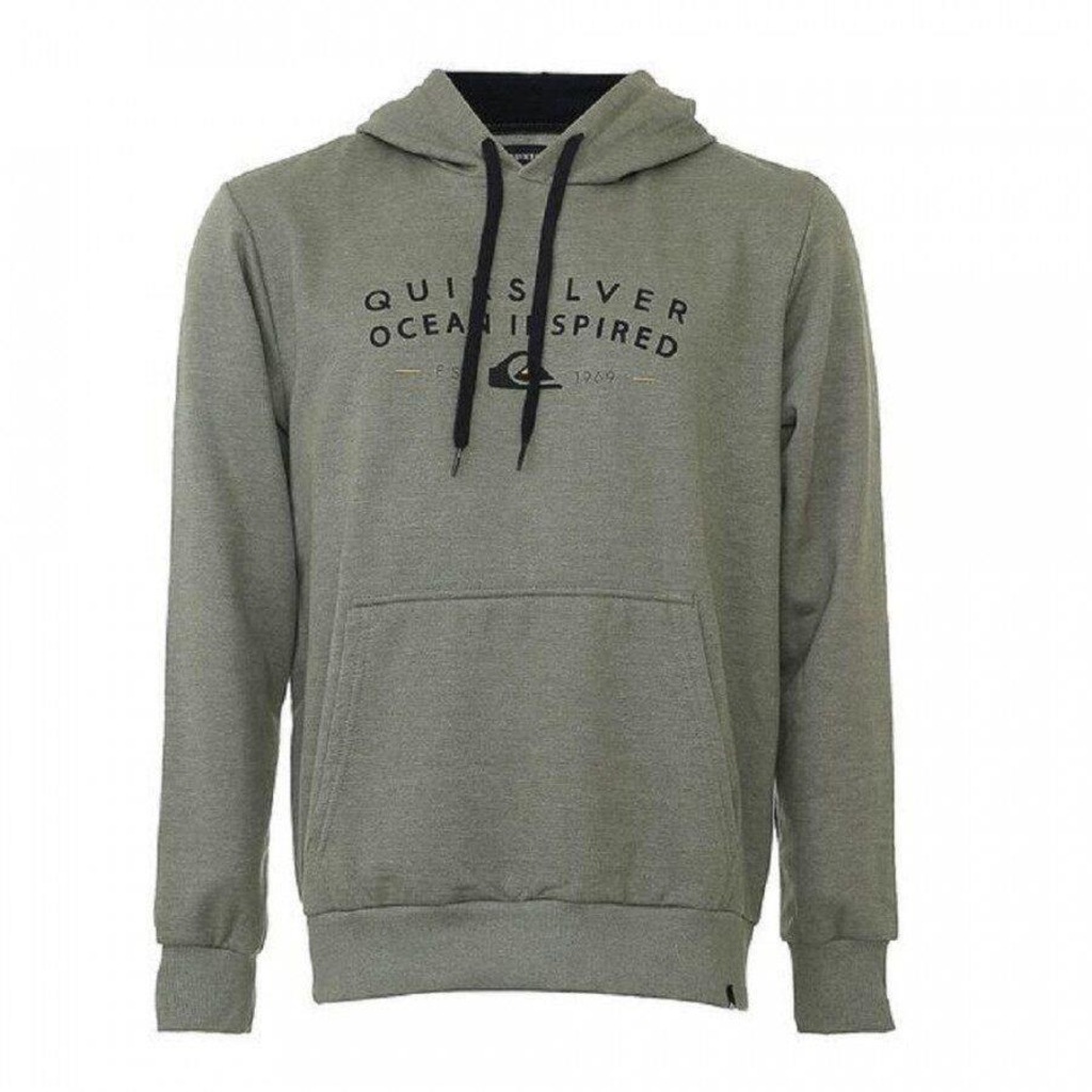 Blusão de Moletom com Capuz Quiksilver Bas Fec Beast Inside - Masculino - Foto 1