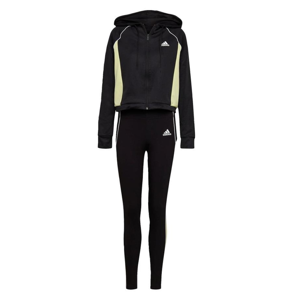 Agasalho com Capuz adidas E Calça Legging - Feminino - Foto 1