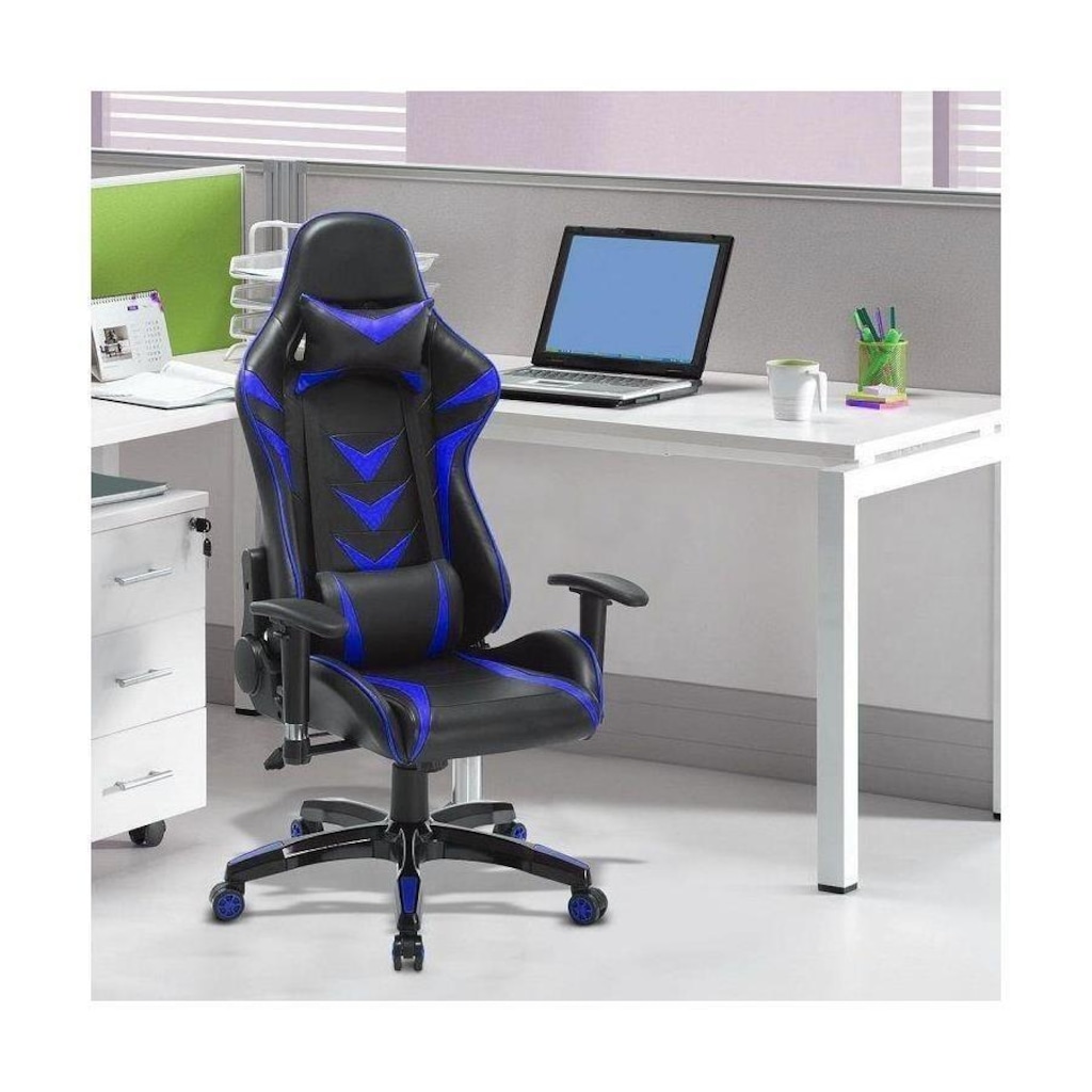 Imagem 2 do produto Cadeira Gamer Pelegrin em Couro PU Reclinável PEL-3003