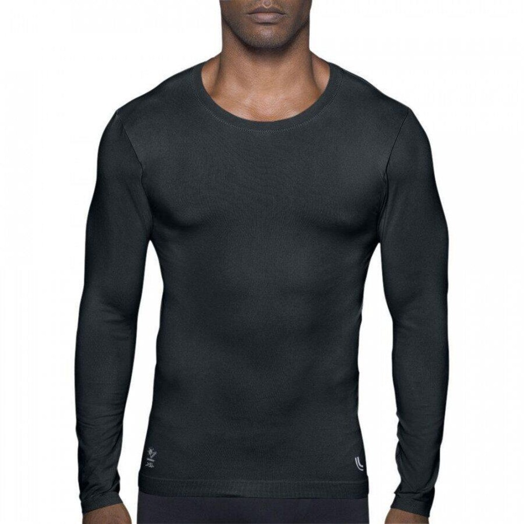 Camiseta Manga Longa Lupo Sport Com Proteção UV - Manga Longa Masculina - Foto 1