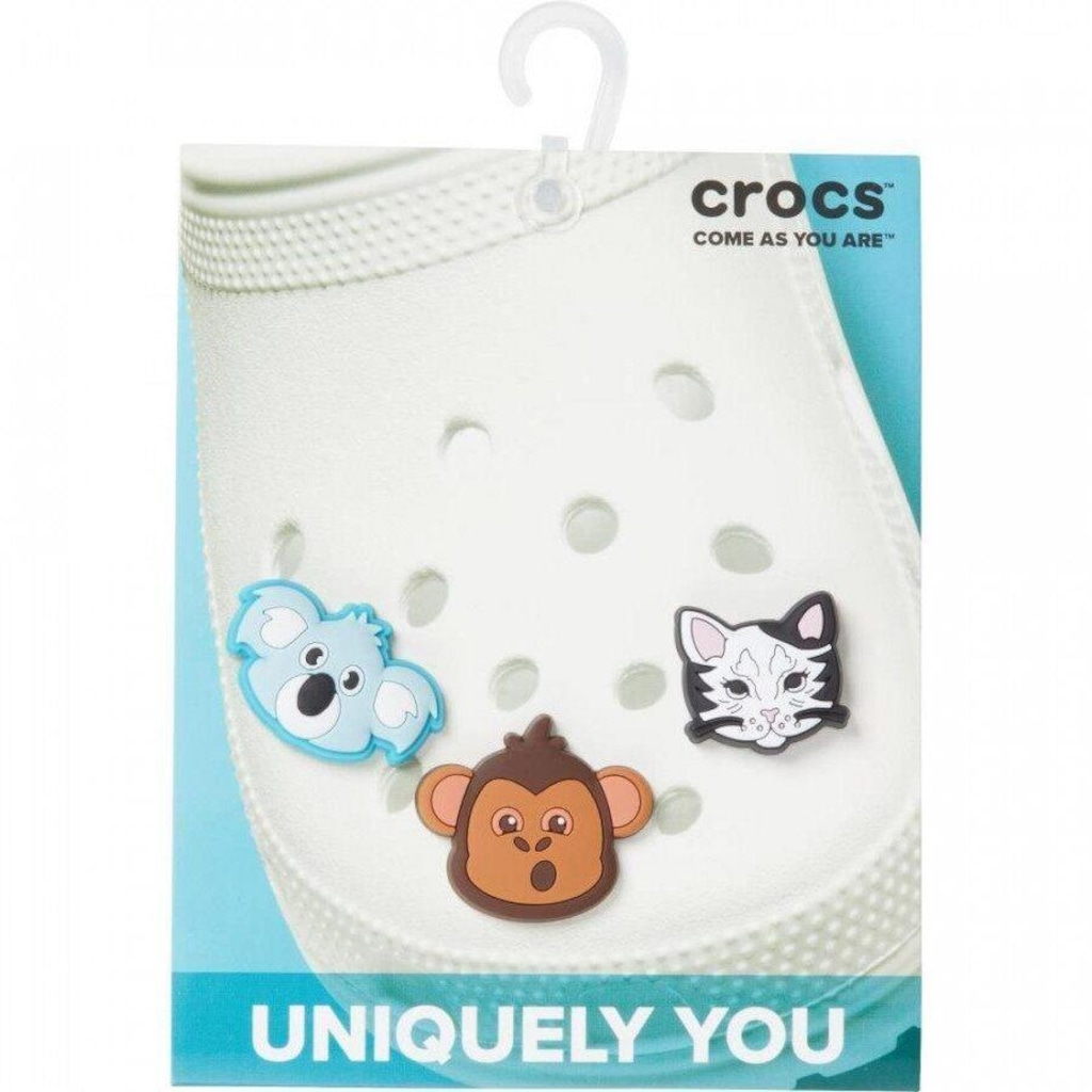 Imagem 1 do produto Kit de Jibbitz Crocs Trendy Animal - 3 unidades