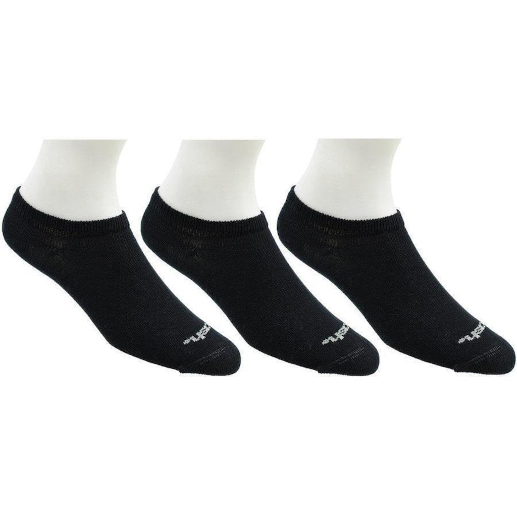 Meia Cano Curto Mash Invisível - 3 Pares - Feminina