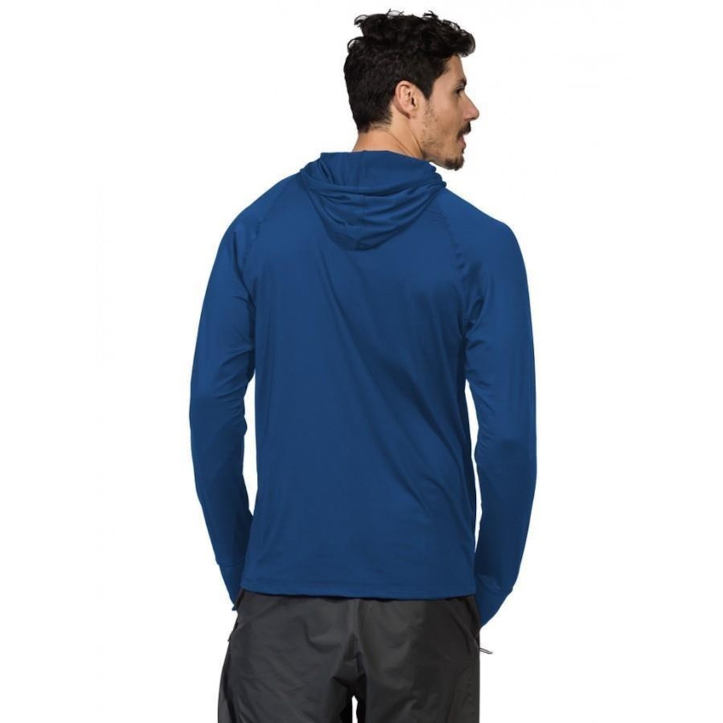 Imagem 2 do produto Camiseta Manga Longa com Capuz Extreme UV e Encaixe de Dedo New Dry - Masculina