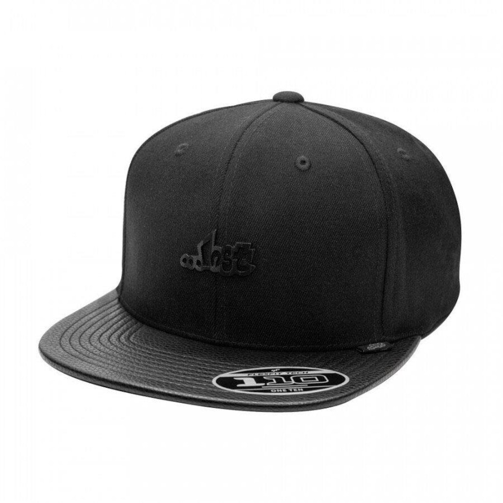 Boné Aba Reta Lost  Couro Textura - Strapback - Adulto - Foto 1